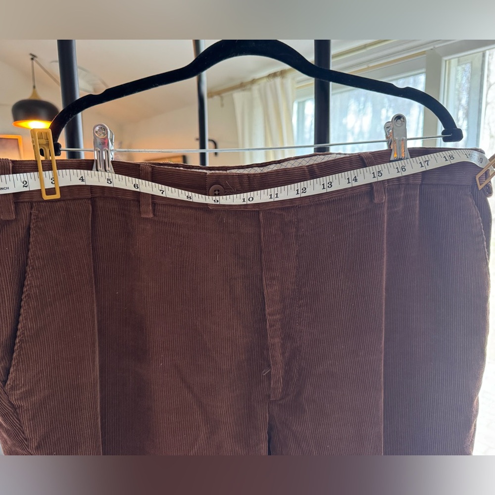 Loro Piana Dark Brown Corduroy Trousers - Picture 3 of 6
